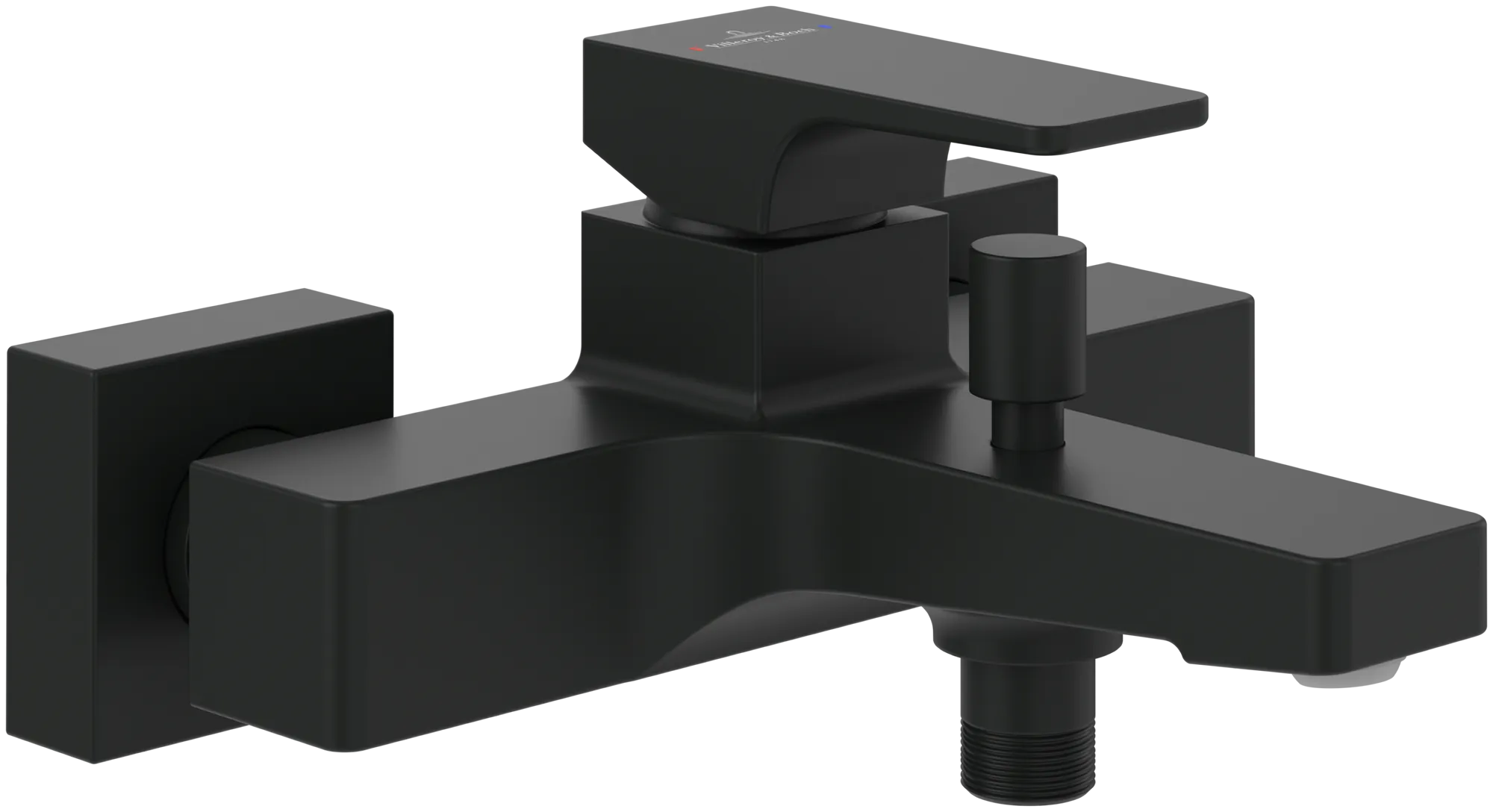 Villeroy & Boch Architectura Square Einhebel-Badewannenarmatur, 210x198x101 mm, Matt Black Villeroy & Boch Architectura Square Einhebel-Badewannenarmatur, 210x198x101 mm, Matt Black