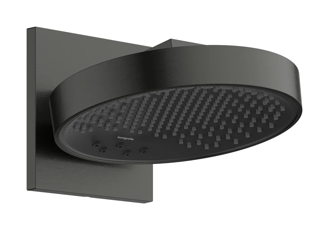 Hansgrohe Rainfinity Kopfbrause 250 3jet, Brushed Black Chrome, Wandmontage BBC, 273 mm Ausladung