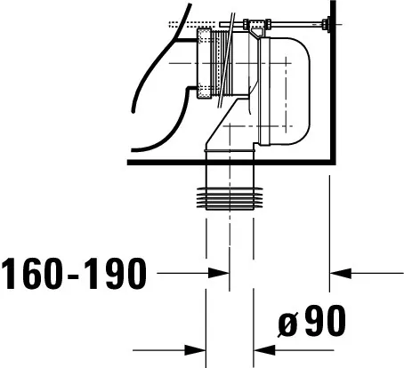 Stand-WC Kombi Darling New 630 mm Tiefspüler,f.SPK,Abg.Vario,weiß,HYG