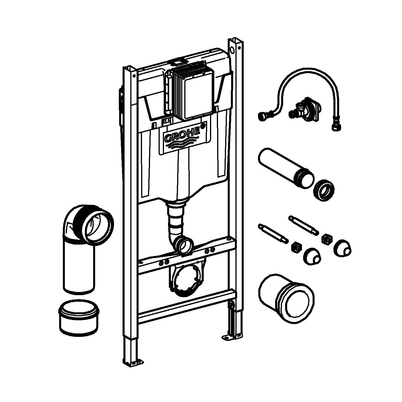 Grohe Rapid SL Projekt WC-Element, 1,13 m Bauhöhe Grohe Rapid SL Projekt WC-Element, 1,13 m Bauhöhe