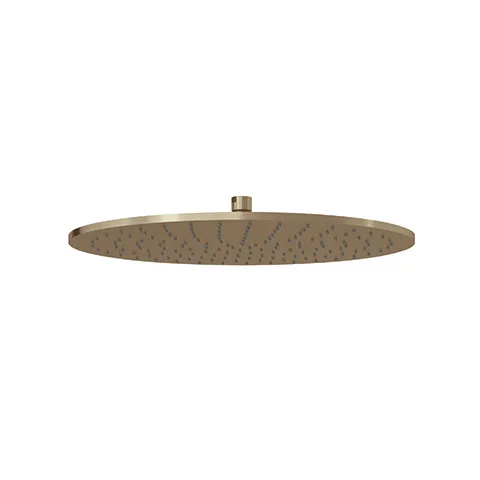 Kludi A-QA Tellerkopfbrause 400 mm Brushed Bronze PVD – hochwertige Kopfbrause mit Kugelgelenk und Kalkschnellreinigung