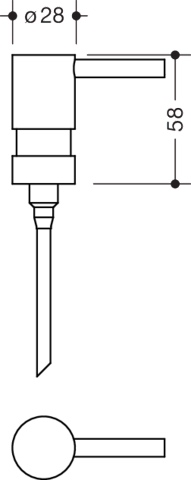 HEWI Pumpenkopf „System 100“ 6,6 cm