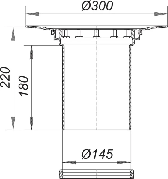 Aufstockelement 550 ohne Abdichtungs-Set S 15