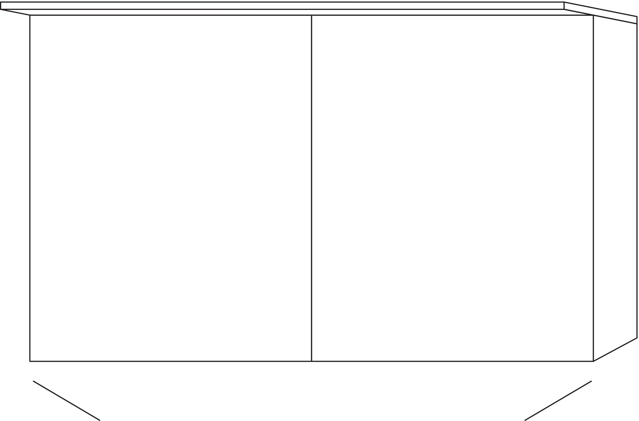 Sanipa Wandvorbau Spiegelschrank „Anny“ 1207 × 750 × 230 mm