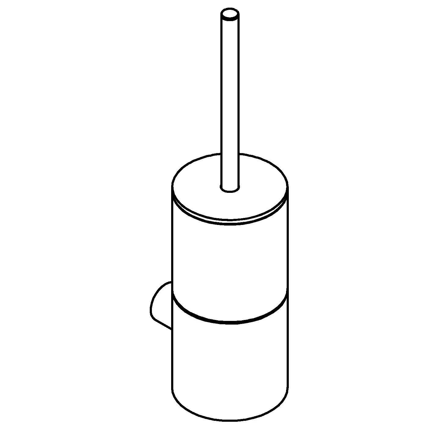 Toilettenbürstengarnitur Atrio 40892, Wandmontage Toilettenbürstengarnitur Atrio 40892, Wandmontage