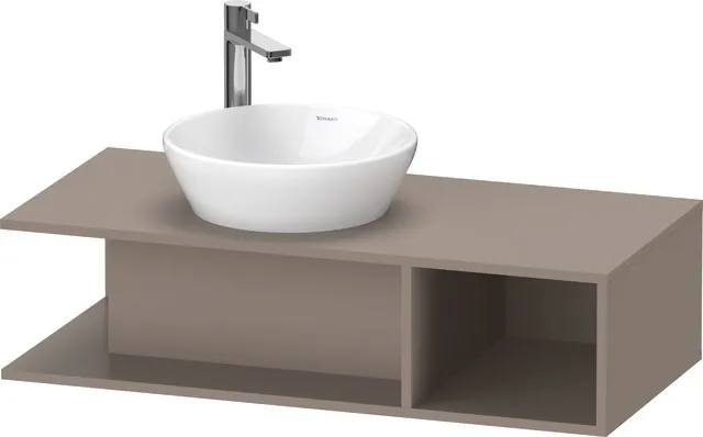 Duravit Waschtischunterschrank wandhängend „D-Neo“ 100 × 26 × 48 cm Basalt Matt