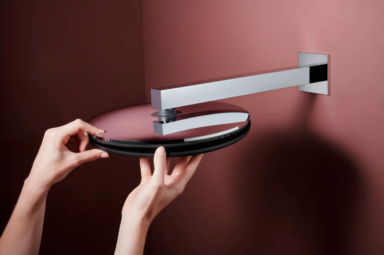 Hansgrohe Kopfbrause Raindance Alive S, 300 mm, Chrom, 12 l/min Durchfluss, verstellbarer Winkel, Decken- oder Wandmontage