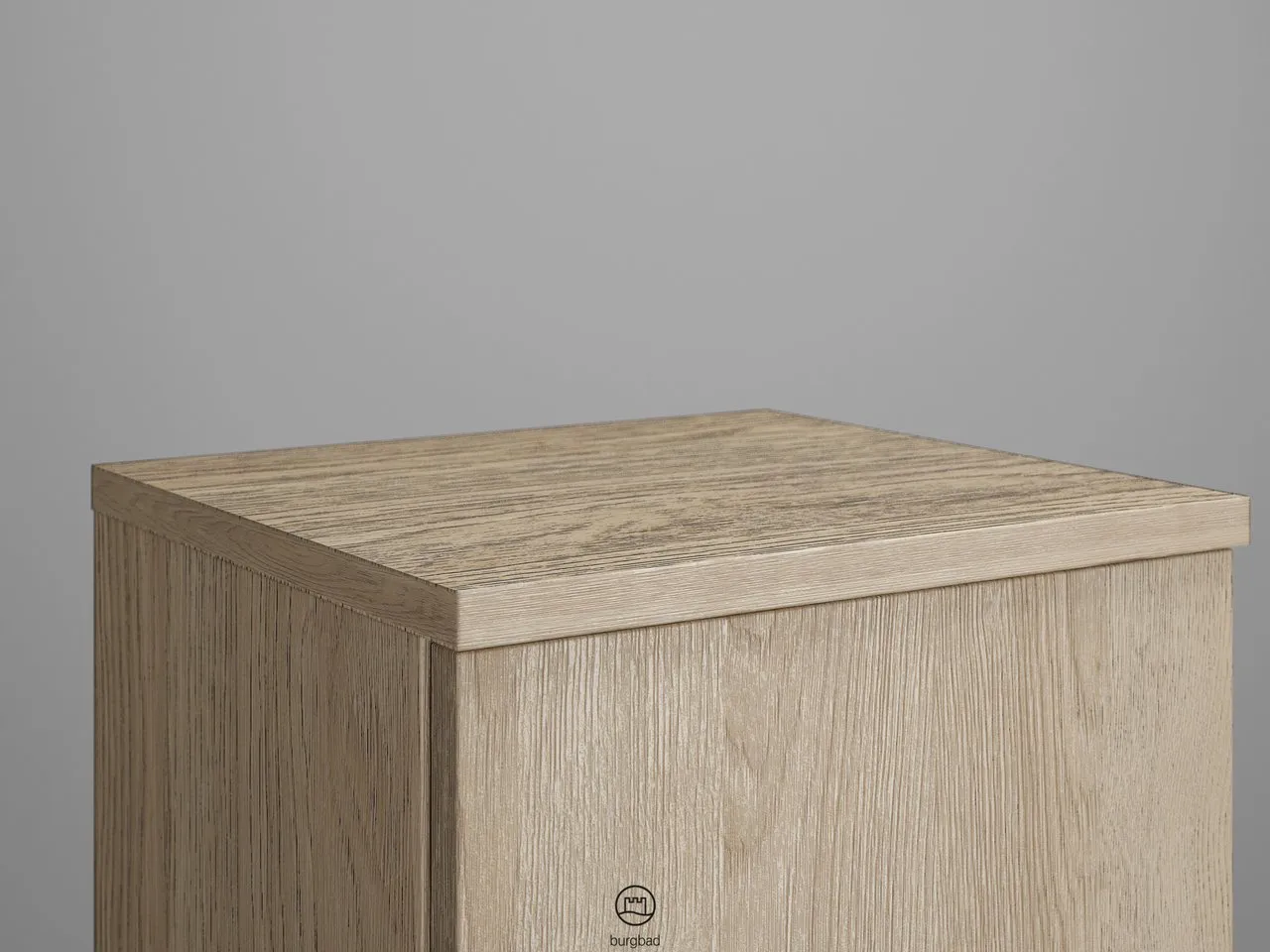 Abdeckplatte, dekorgleich mit Front, Tiefe: 325 mm, Breite: 352 mm, Höhe: 19 mm