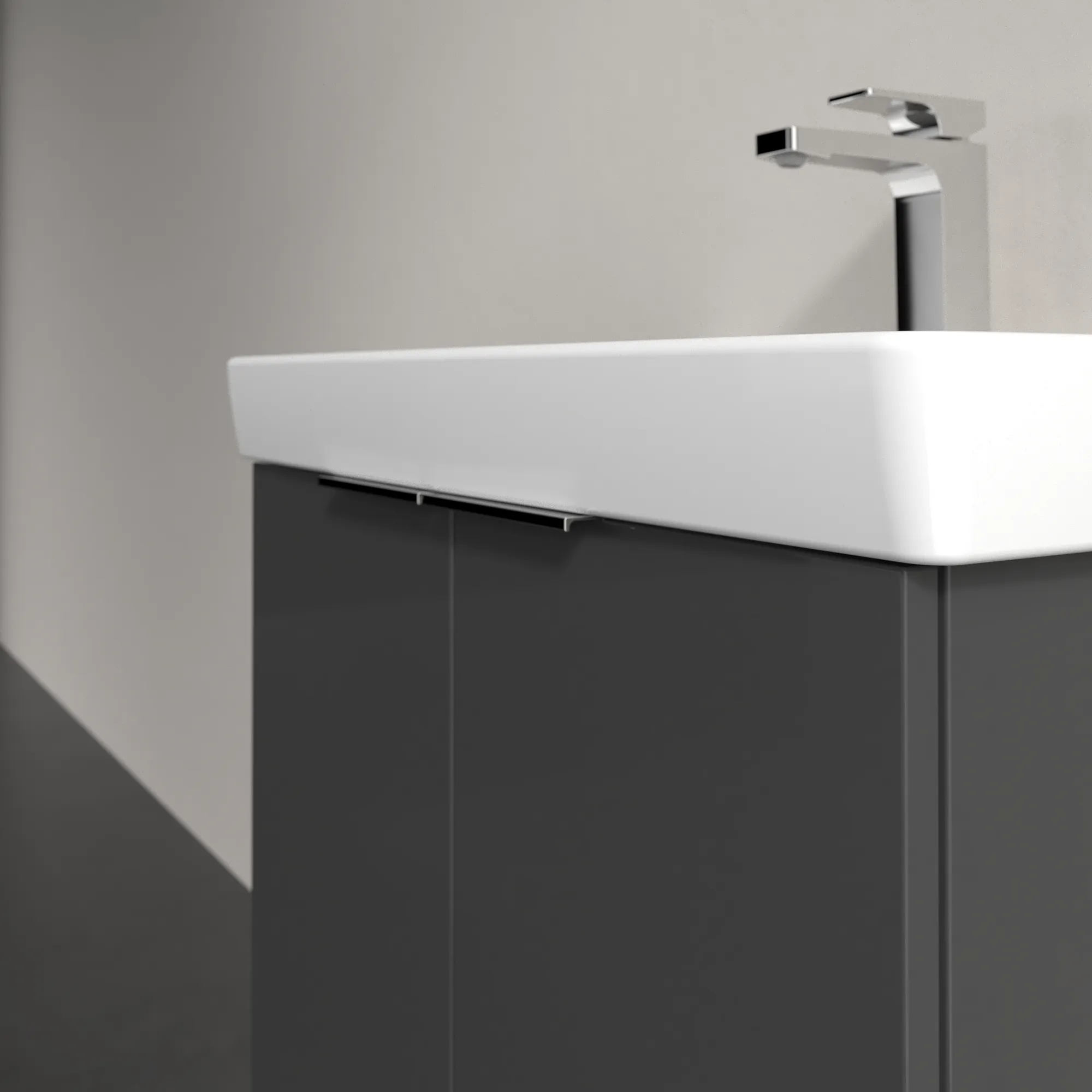 Villeroy & Boch Architectura Waschbeckenunterschrank B89100, 600x520x439 mm, 2 Türen, Grey Villeroy & Boch Architectura Waschbeckenunterschrank B89100, 600x520x439 mm, 2 Türen, Grey