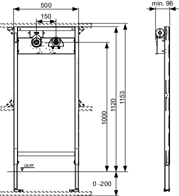 TECEprofil Bad-/Duschmodul mit TECEflex Hygienebox für den Warmwasseranschluss und U-Doppel-Wandscheibe, Schall- und Wärmegedämmt für AP-Armaturen TECEprofil Bad-/Duschmodul mit TECEflex Hygienebox für den Warmwasseranschluss und U-Doppel-Wandscheibe, Schall- und Wärmegedämmt für AP-Armaturen