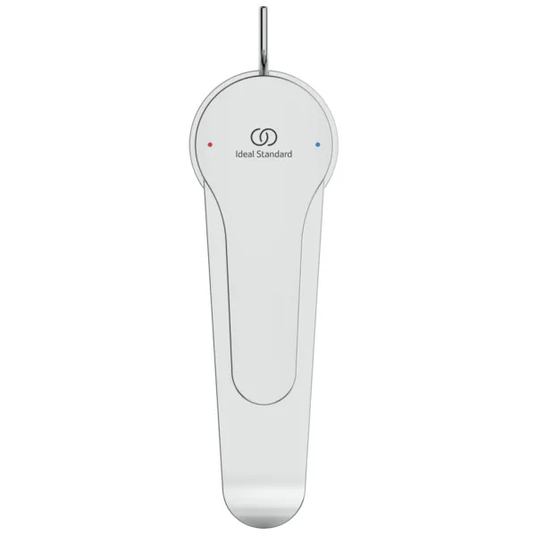 Waschtischarmatur Alpha, mit Ablaufgarnitur aus Kunststoff, Ausladung 115mm, Chrom Waschtischarmatur Alpha, mit Ablaufgarnitur aus Kunststoff, Ausladung 115mm, Chrom