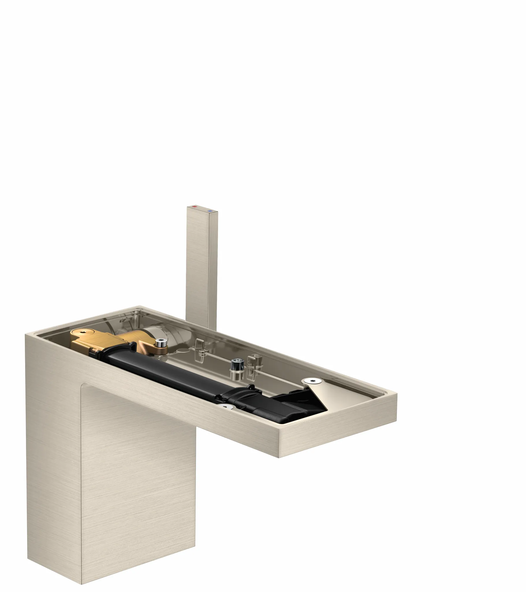 Hansgrohe AXOR MyEdition Einhebel-Waschtischmischer 110 Push-Open Brushed Nickel Hansgrohe AXOR MyEdition Einhebel-Waschtischmischer 110 Push-Open Brushed Nickel
