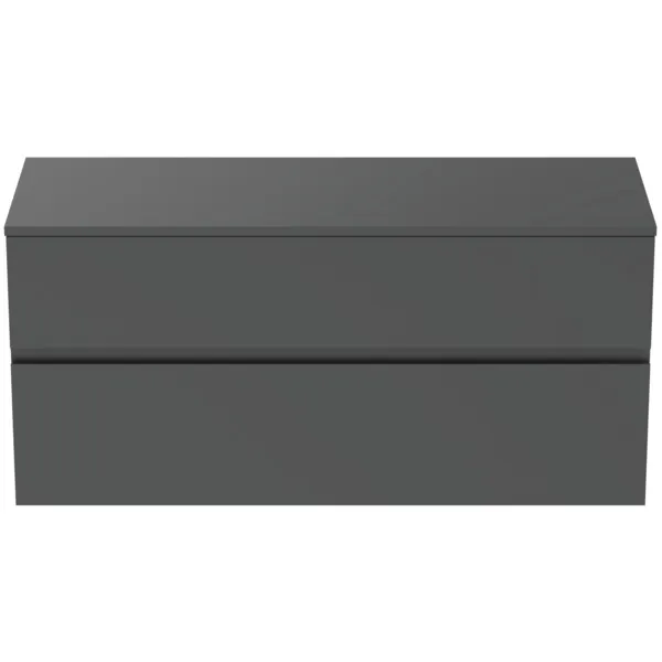 Ideal Standard Waschtischunterschrank Finesse 1202x440x558mm 2 Auszüge Anthrazit matt Ideal Standard Waschtischunterschrank Finesse 1202x440x558mm 2 Auszüge Anthrazit matt