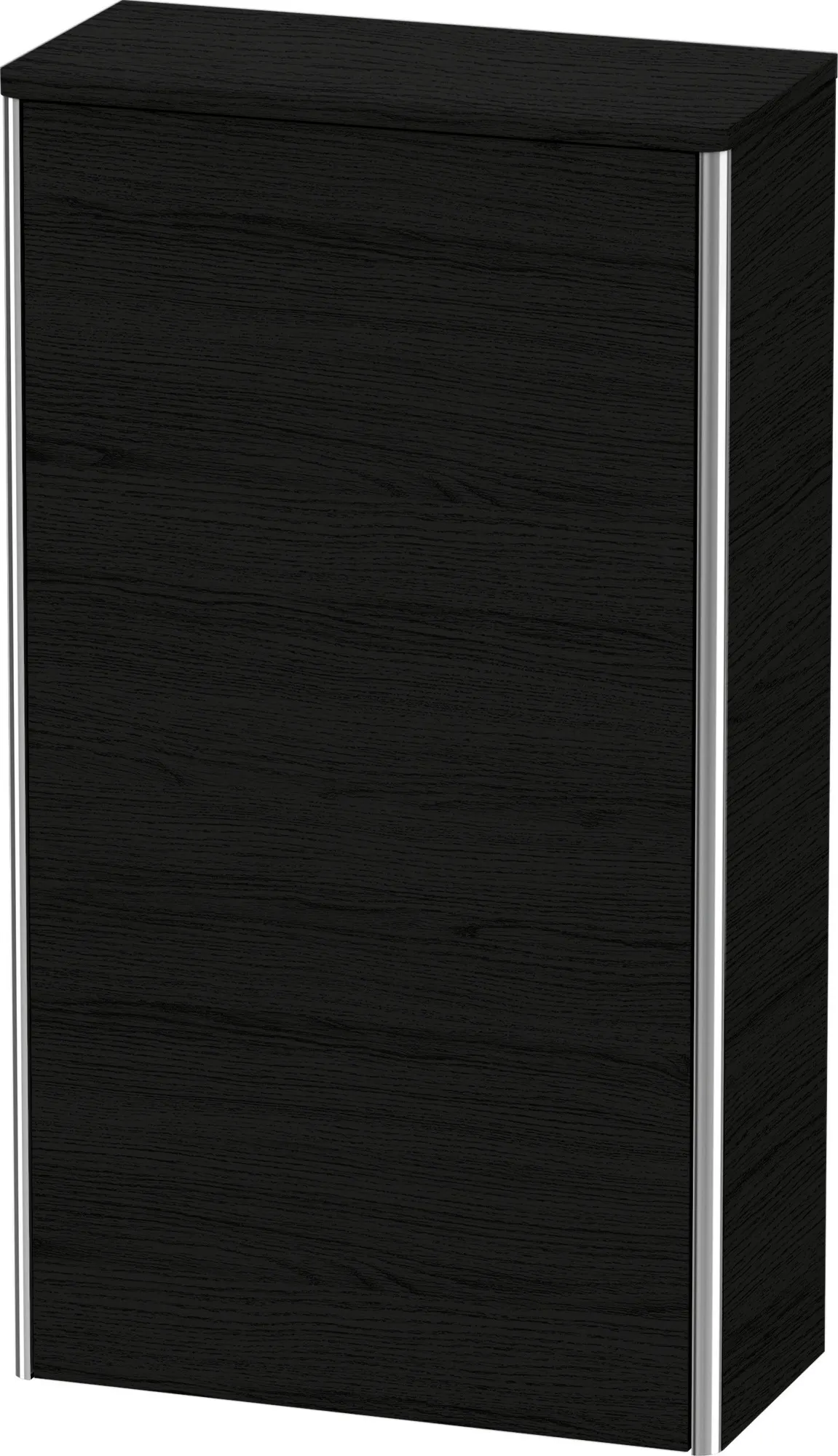 Duravit Halbhochschrank „XSquare“ 50 × 89,6 × 23,6 cm Eiche Schwarz