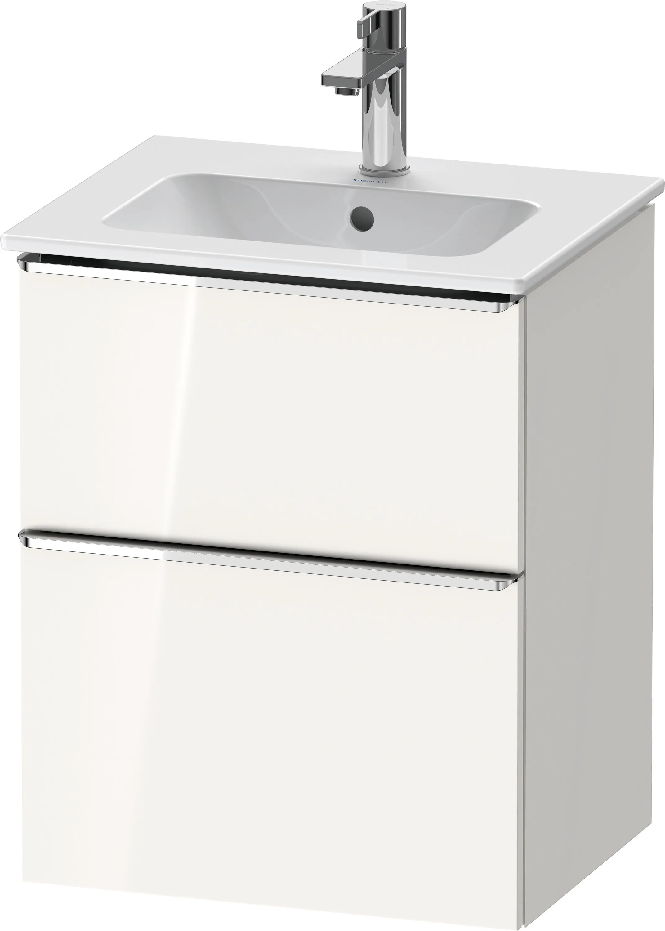 Duravit Waschtischunterschrank wandhängend „D-Neo“ 51 × 62,5 × 40,2 cm Weiß Hochglanz