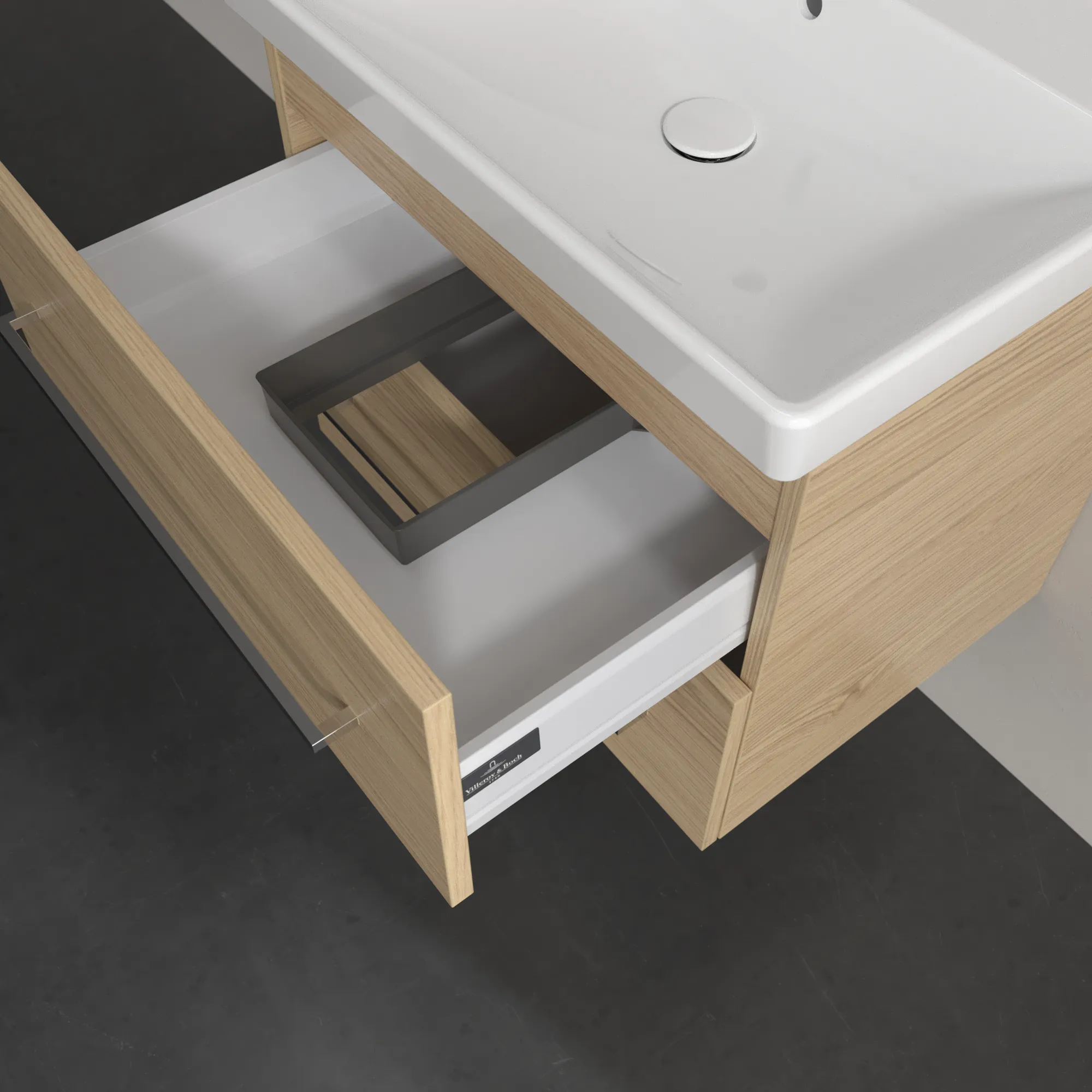 Villeroy & Boch Avento Unterschrank für Unterbauwaschbecken 626x514x484mm Eckig Holz Nordic Oak