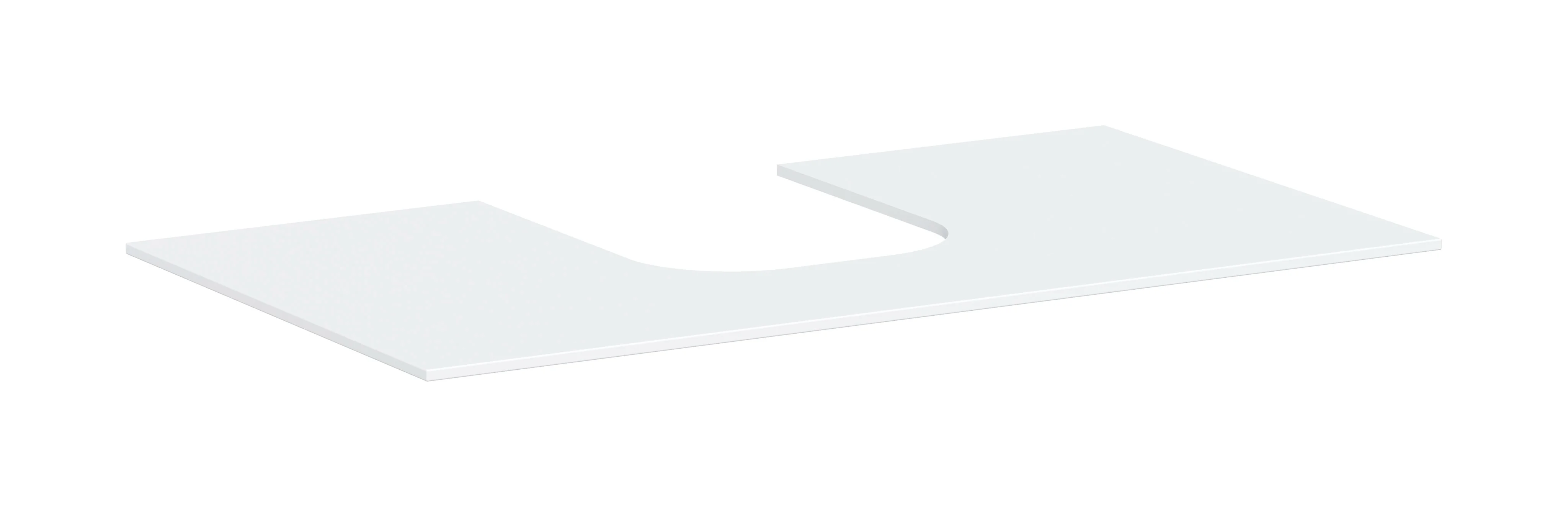 Hansgrohe Xevolos E Konsole, Mattweiß, 980 x 550 mm, mittiger Ausschnitt für Aufsatzwaschtisch, geschliffen Hansgrohe Xevolos E Konsole, Mattweiß, 980 x 550 mm, mittiger Ausschnitt für Aufsatzwaschtisch, geschliffen