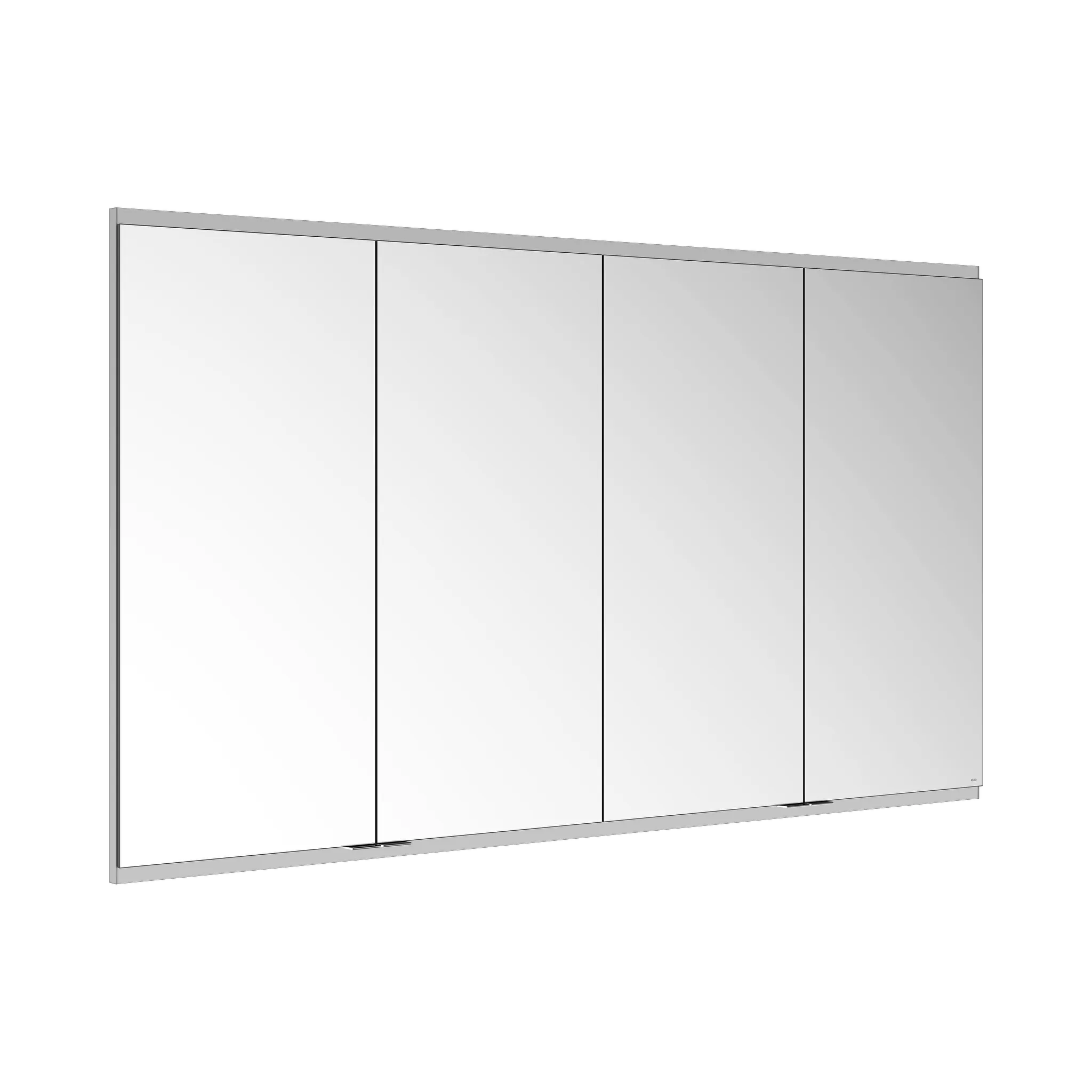 KEUCO Wandeinbau Spiegelschrank 4-türig „Royal Modular 2.0“ in Silber (eloxiert), Unterputz, ohne Beleuchtung 1700 × 900 × 160 mm