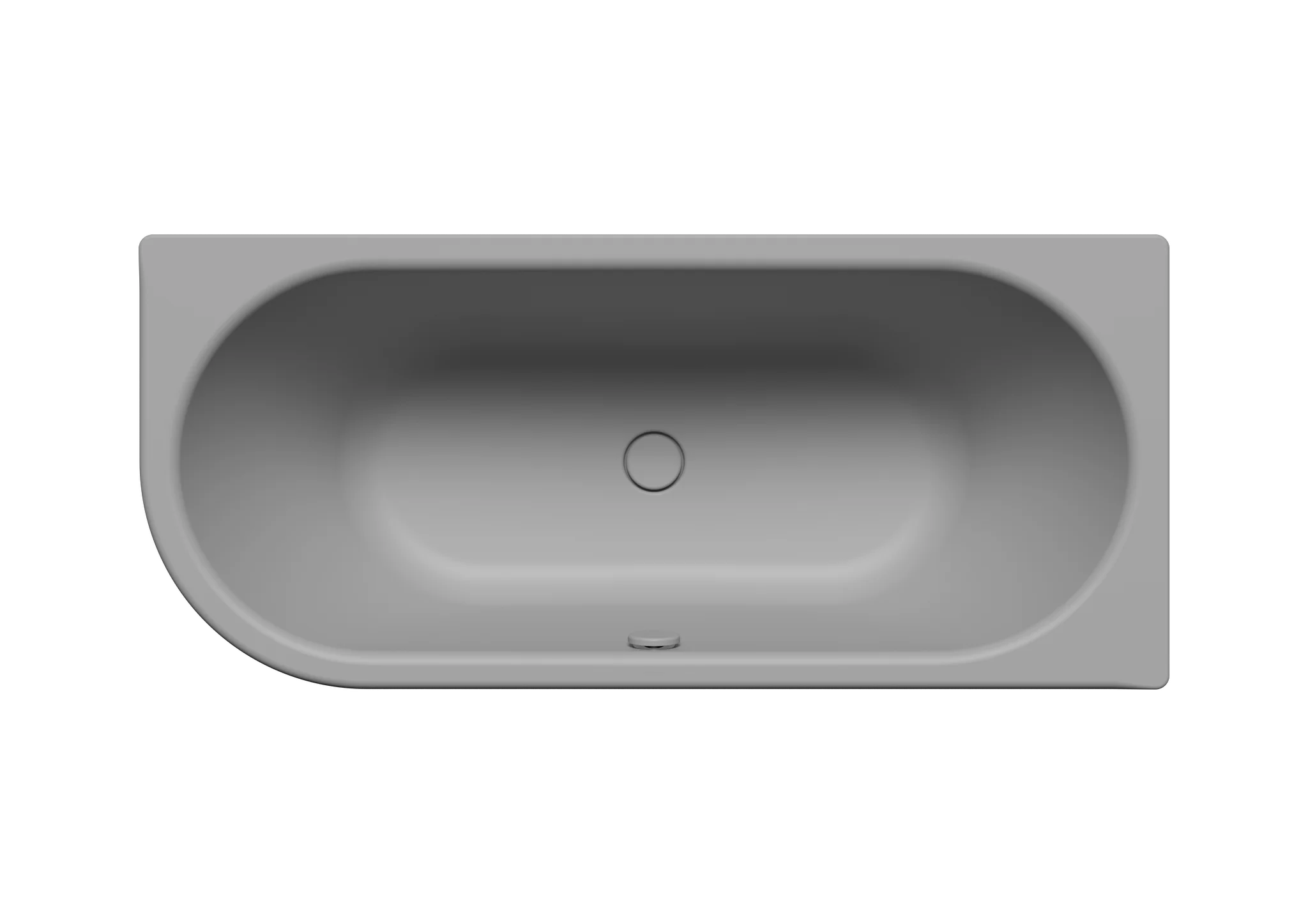 Kaldewei CENTRO DUO 1 LINKS Badewanne, oval, 1700x750 mm, cool grey 30, 460 mm tief, linksseitiger Eckeinbau Kaldewei CENTRO DUO 1 LINKS Badewanne, oval, 1700x750 mm, cool grey 30, 460 mm tief, linksseitiger Eckeinbau