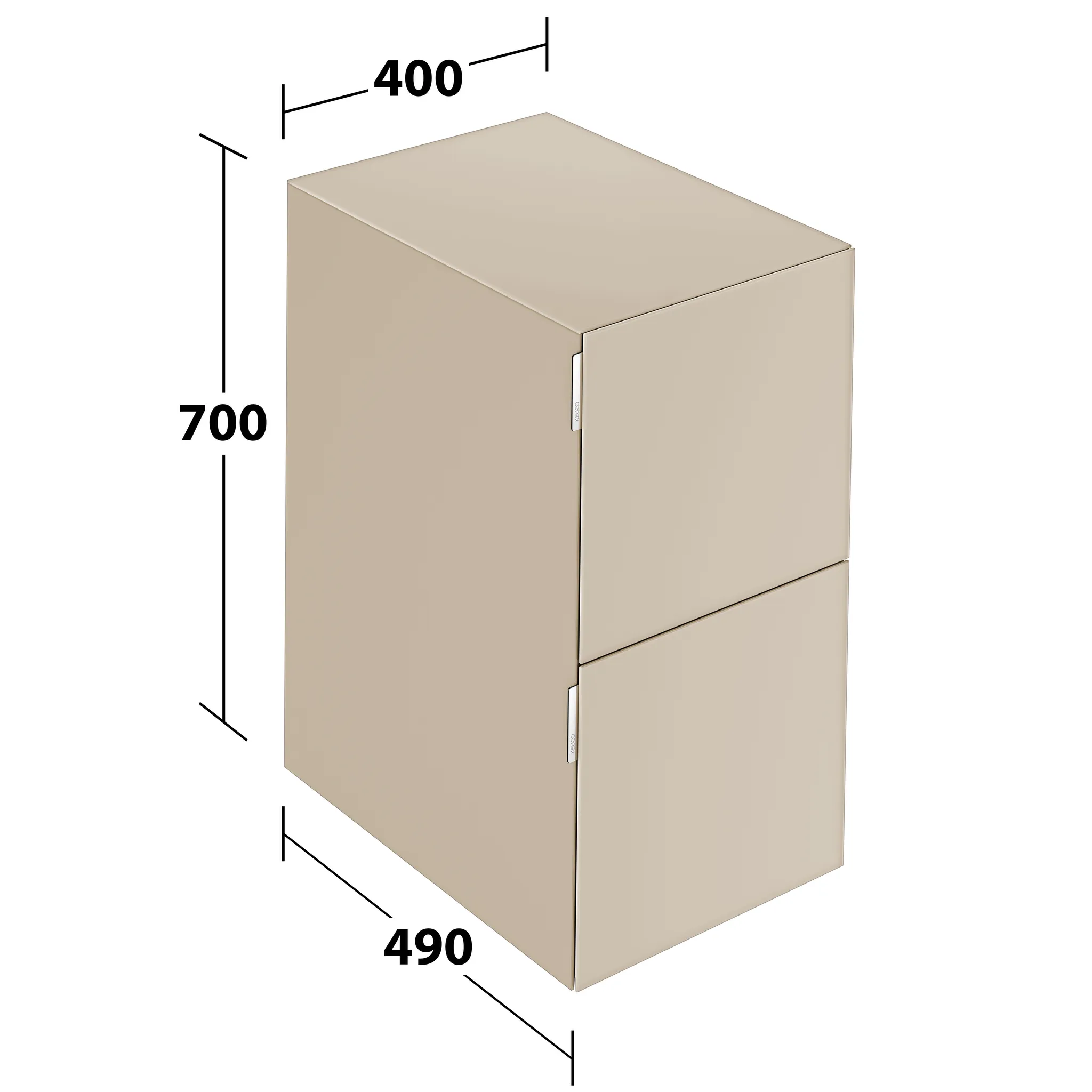KEUCO Sideboard mit Auszügen „Edition 11 Art“ Sand (Glas, satiniert), Sand (Glas, satiniert), ohne Beleuchtung 40 × 70 × 49 cm KEUCO Sideboard mit Auszügen „Edition 11 Art“ Sand (Glas, satiniert), Sand (Glas, satiniert), ohne Beleuchtung 40 × 70 × 49 cm