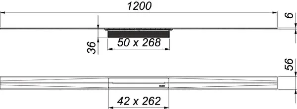 Duschrinne CeraFloor Pure, 1200 mm Duschrinne CeraFloor Pure, 1200 mm