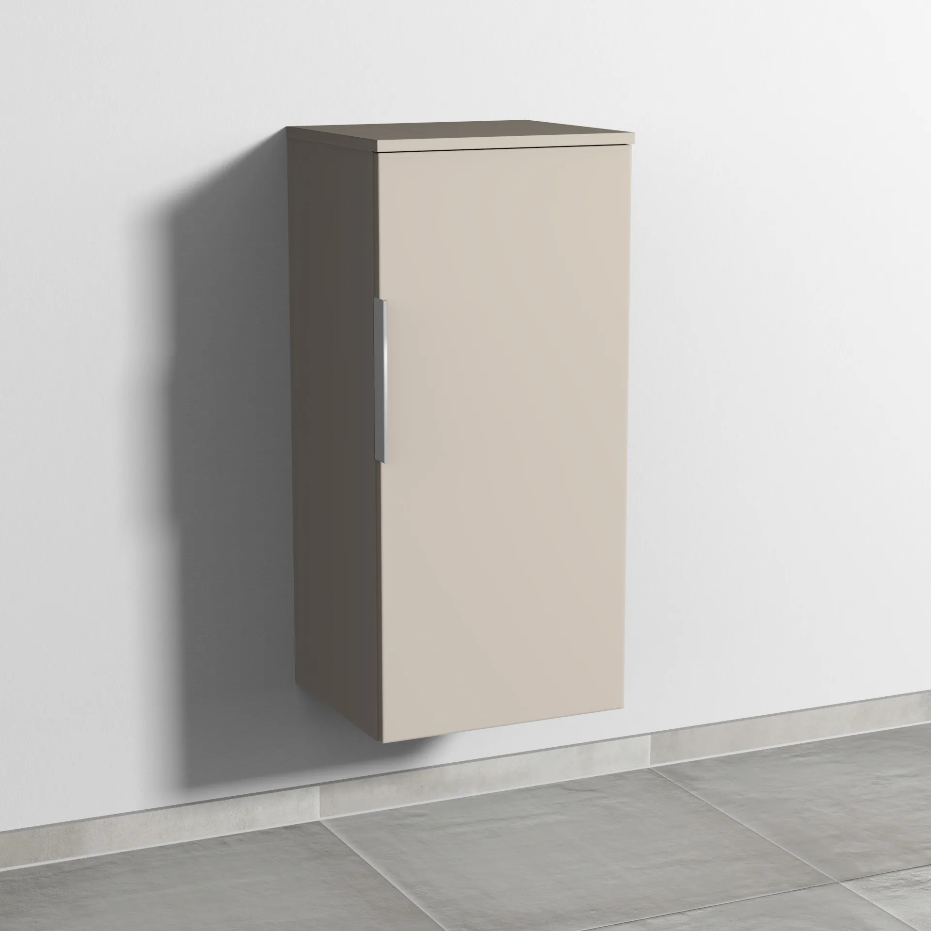 Sanipa Mittelschrank „3way“ 400 × 850 × 345 mm Anschlag rechts, in Kaschmir (matt), Anschlag rechts