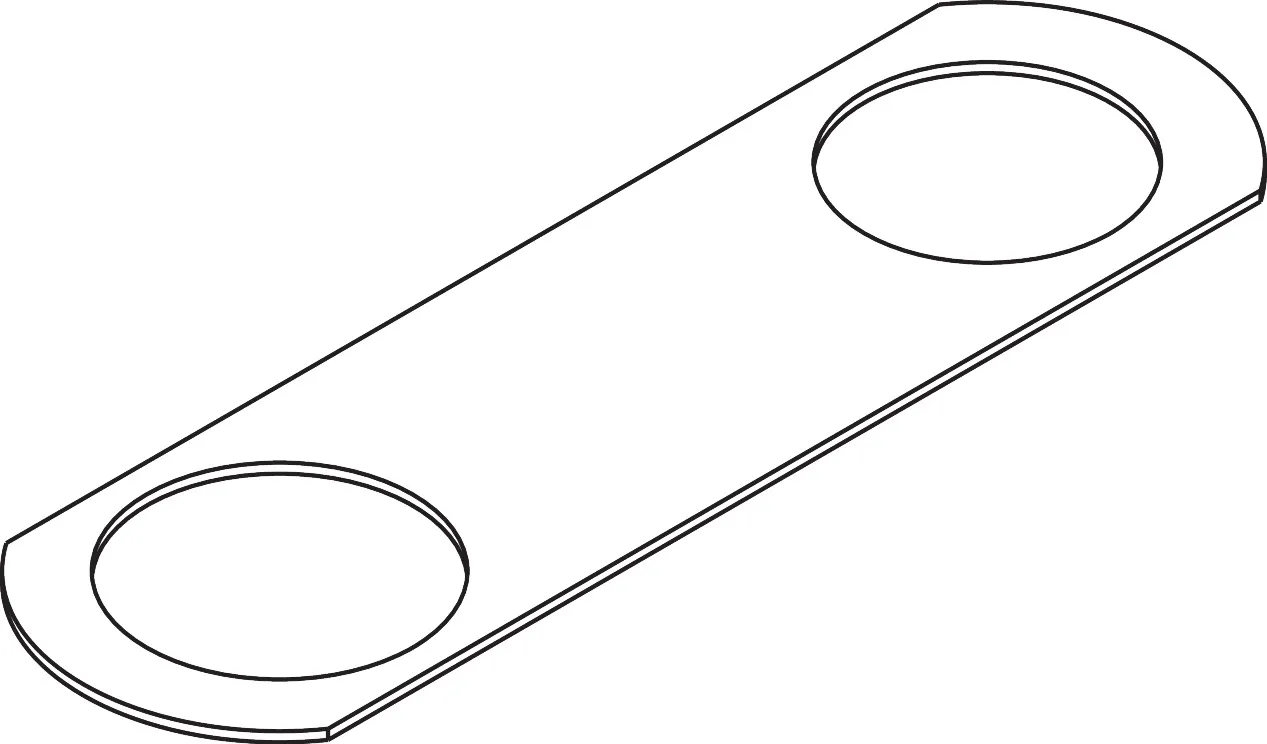 Hansgrohe AXOR Citterio C Mischer, Montageplatte, 3-Loch, chrom Hansgrohe AXOR Citterio C Mischer, Montageplatte, 3-Loch, chrom