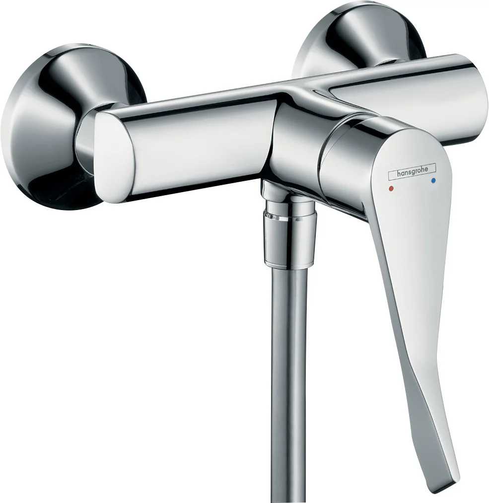 Hansgrohe Brausenmischer AP Focus Care chrom, Einhebel-Brausemischer Aufputz mit extra langem Comfortgriff 12,1 cm, Chrom Hansgrohe Brausenmischer AP Focus Care chrom, Einhebel-Brausemischer Aufputz mit extra langem Comfortgriff 12,1 cm, Chrom
