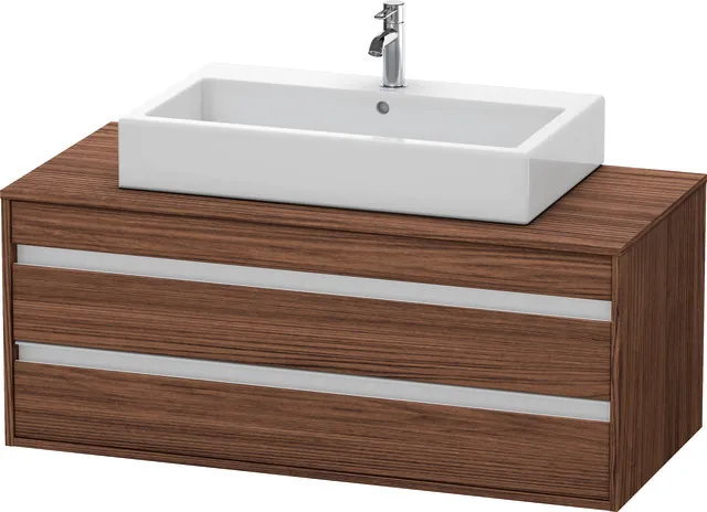Duravit Waschtischunterschrank wandhängend „Ketho“ 120 × 49,6 × 55 cm Nussbaum Dunkel Duravit Waschtischunterschrank wandhängend „Ketho“ 120 × 49,6 × 55 cm Nussbaum Dunkel