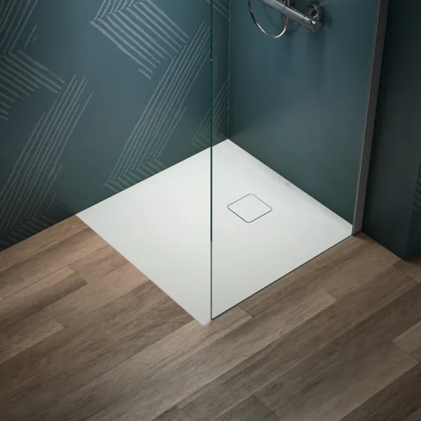 Ideal Standard Quadrat-Brausewanne Ultra Flat Evo, Seidenweiß, 800x800x35 mm, bodengleicher Einbau, Antirutsch-Oberfläche Klasse C Ideal Standard Quadrat-Brausewanne Ultra Flat Evo, Seidenweiß, 800x800x35 mm, bodengleicher Einbau, Antirutsch-Oberfläche Klasse C
