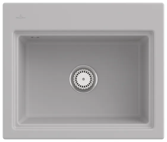 Villeroy & Boch Einbau-Küchenspülbecken „Subway Style“ 60 S 600 × 510 × 220 mm, für Becken rechts in Steam