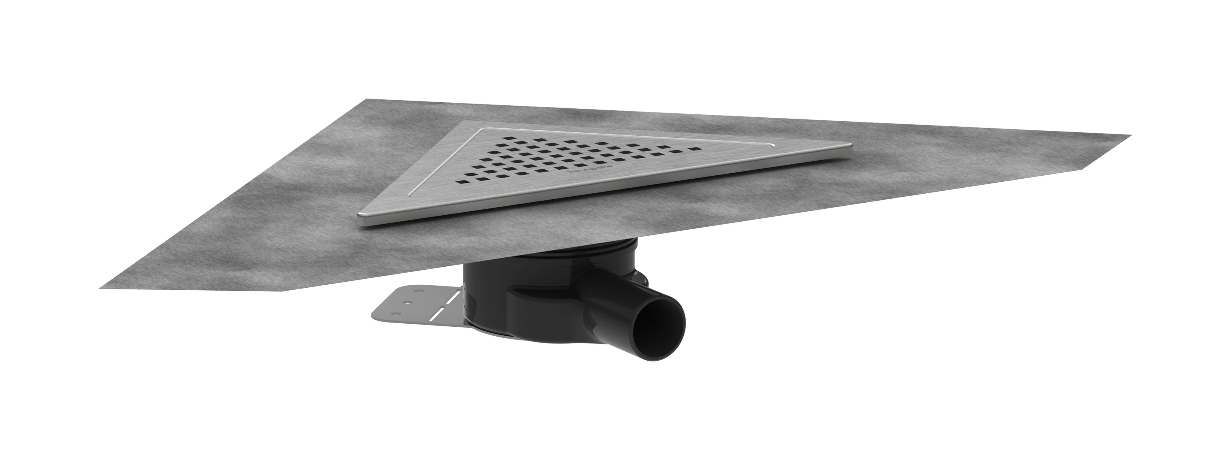 Hansgrohe RainDrain Corner Komplettset Punktablauf 240x240 mm Edelstahl V2A - rahmenloses Design, höhenverstellbar, bis zu 45 l/min Ablaufleistung Hansgrohe RainDrain Corner Komplettset Punktablauf 240x240 mm Edelstahl V2A - rahmenloses Design, höhenverstellbar, bis zu 45 l/min Ablaufleistung