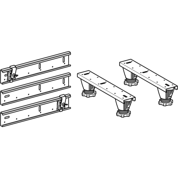 Geberit Set Füße und Traversen mit Wandanker für Badewanne aus Sanitäracryl