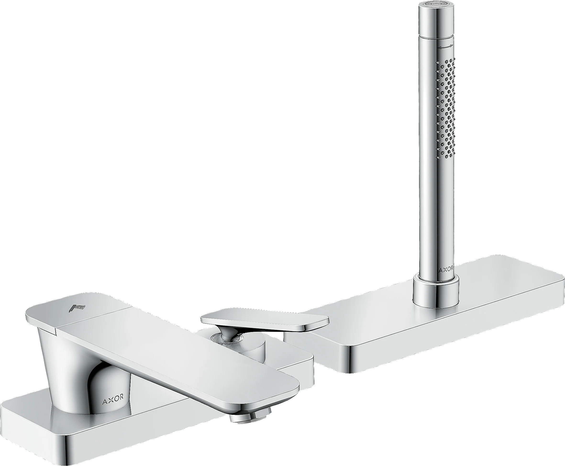 Hansgrohe AXOR Citterio C 3-Loch Einhebel-Wannenrandmischer Chrom, Ausladung 155 mm, sBox für leise Schlauchführung, max. Durchfluss 20 l/min Hansgrohe AXOR Citterio C 3-Loch Einhebel-Wannenrandmischer Chrom, Ausladung 155 mm, sBox für leise Schlauchführung, max. Durchfluss 20 l/min