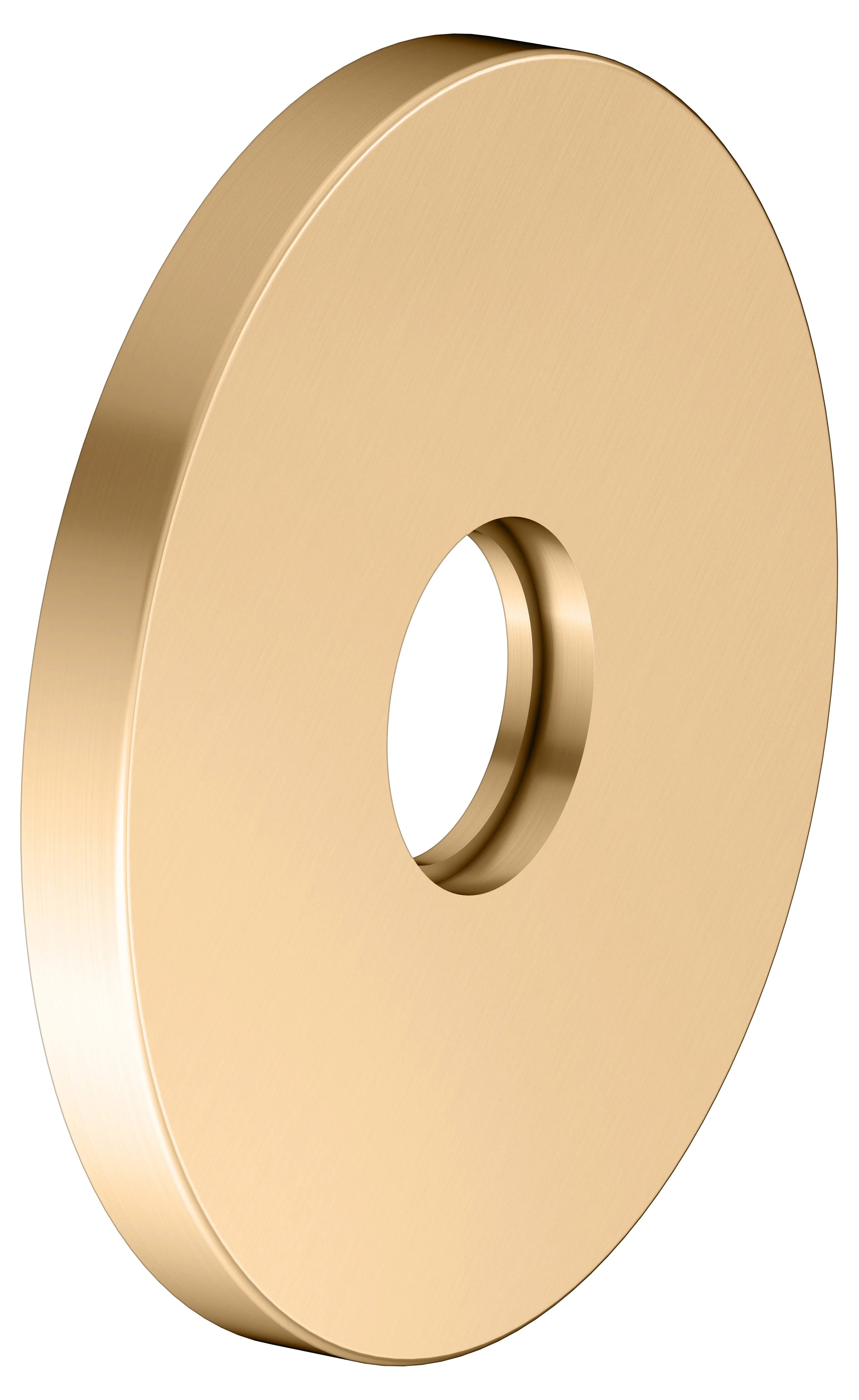 IXMO Wandrosette rund D: 105 mm Messing gebürstet