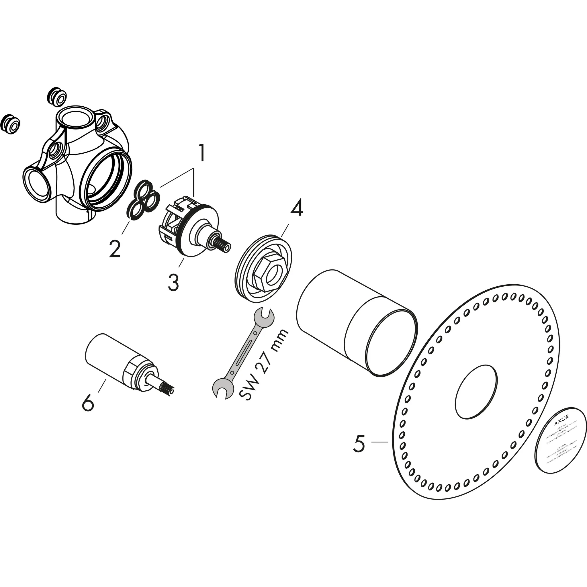 Grundkörper Quattro Axor Grundkörper Quattro Axor