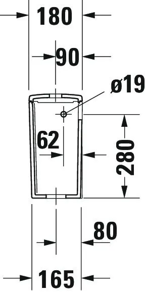 Spülkasten „ME by Starck“ 39,5 × 35 × 18 cm Spülkasten „ME by Starck“ 39,5 × 35 × 18 cm