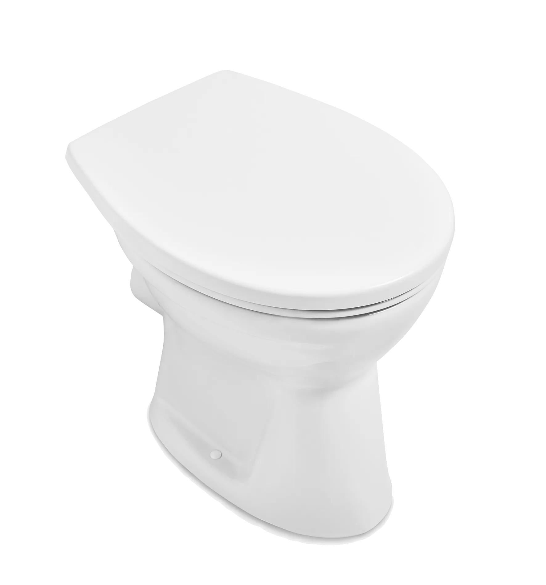 Flachspül-WC spülrandlos O.novo 7619R0, 360 x 460 x 395 mm, Oval, bodenstehend, Abgang waagerecht, Weiß Alpin Flachspül-WC spülrandlos O.novo 7619R0, 360 x 460 x 395 mm, Oval, bodenstehend, Abgang waagerecht, Weiß Alpin