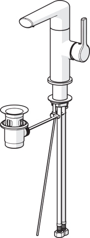Einhand-Waschtischarmatur „Ronda“ Ausladung 115 mm in Chrom Einhand-Waschtischarmatur „Ronda“ Ausladung 115 mm in Chrom