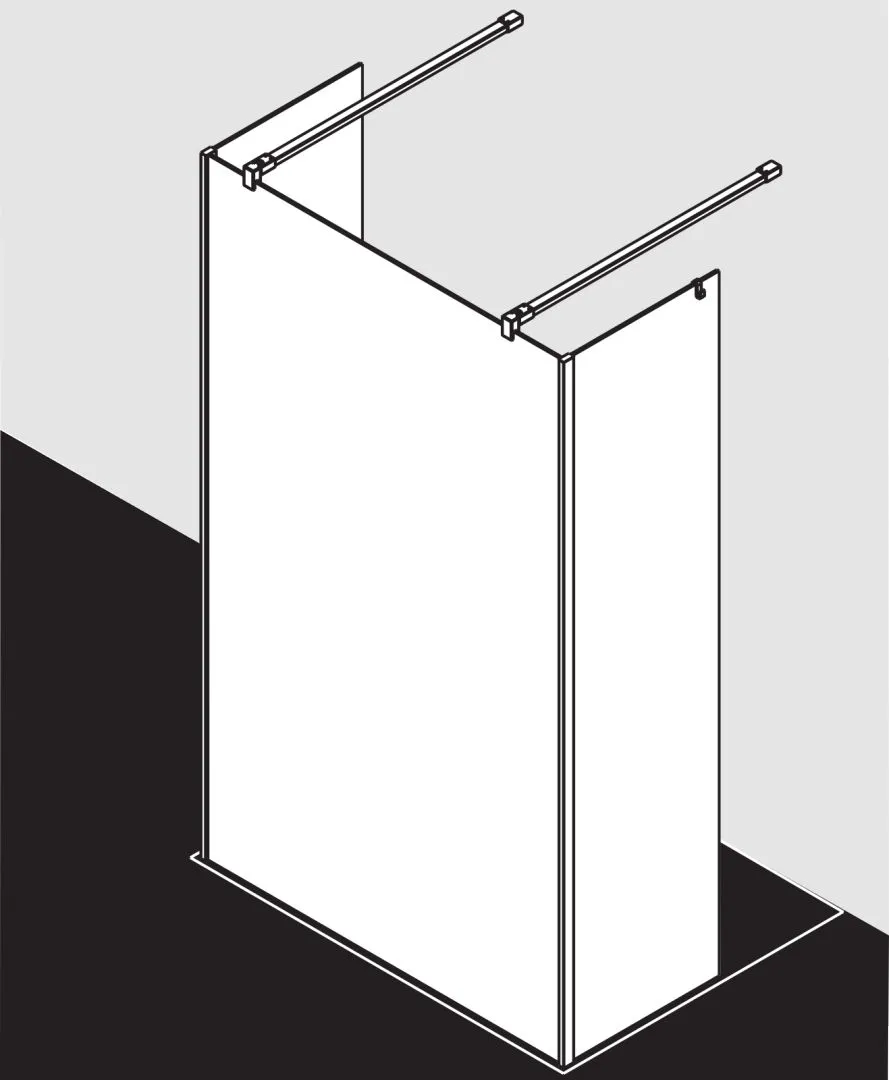 Kermi Duschdesign Walk-In-Duschkabine „WALK-IN XB“ Glas Klar, Profile Silber Hochglanz, BV: 1200 - 1200 mm H: 2000 mm Kermi Duschdesign Walk-In-Duschkabine „WALK-IN XB“ Glas Klar, Profile Silber Hochglanz, BV: 1200 - 1200 mm H: 2000 mm