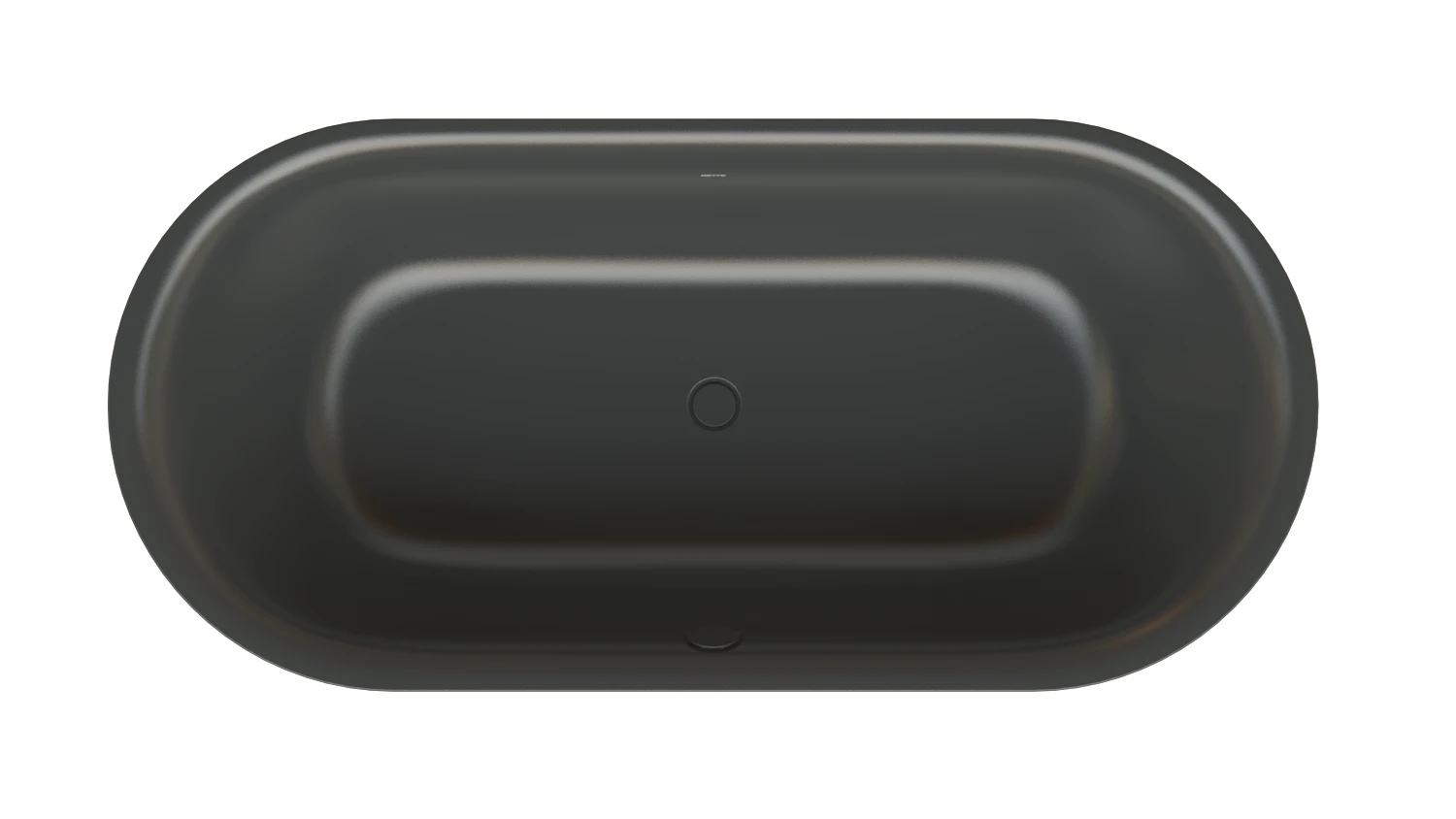 Bette oval Badewanne „BetteLux Oval Silhouette“ 190 × 90 cm in Ebony