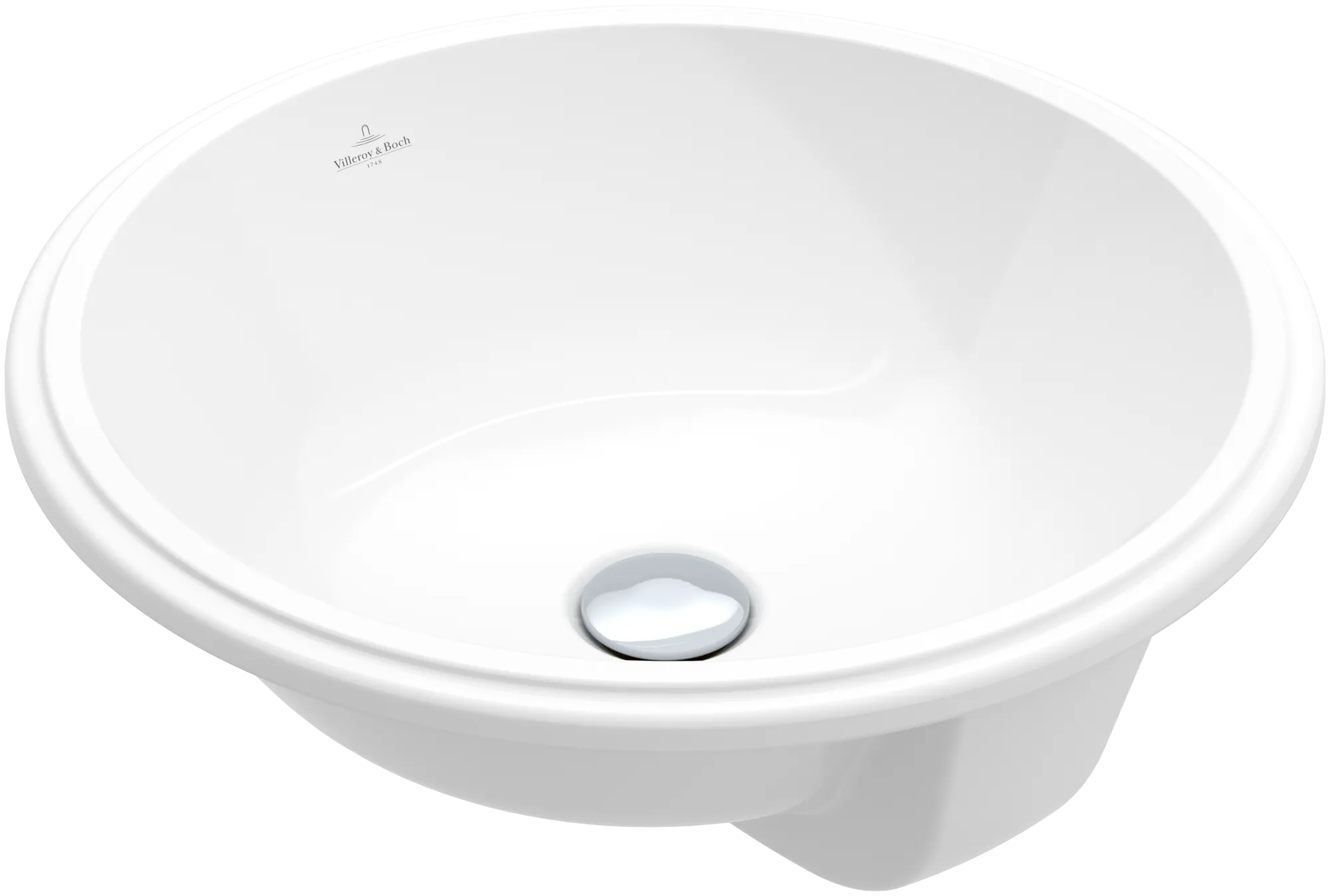Villeroy & Boch Unterbauwaschtisch „Architectura“ ⌀ 450 mm, ohne Hahnlochbohrung in Weiß Alpin Villeroy & Boch Unterbauwaschtisch „Architectura“ ⌀ 450 mm, ohne Hahnlochbohrung in Weiß Alpin