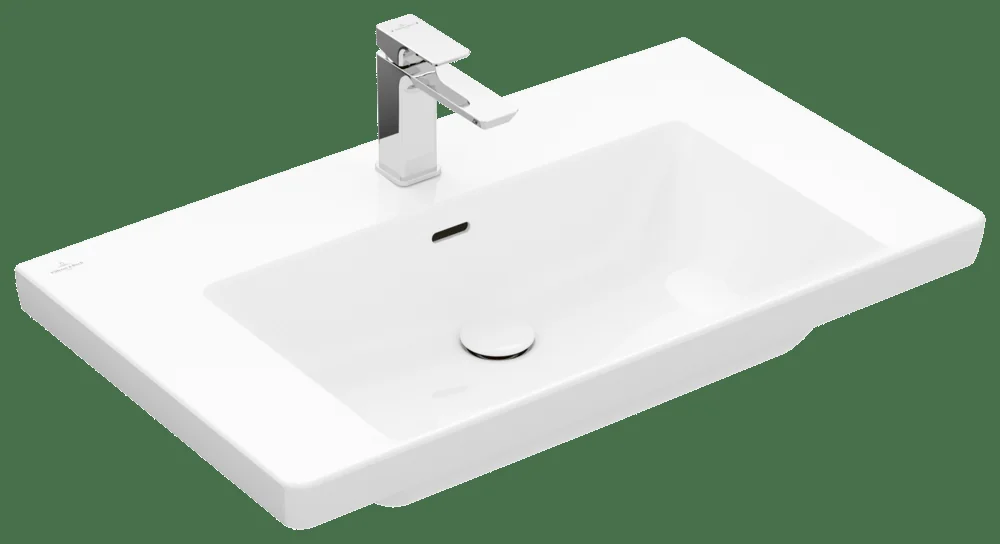 Villeroy & Boch Subway 3.0 Schrankwaschtisch 800x470 mm Rechteck TitanCeram Weiß Alpin