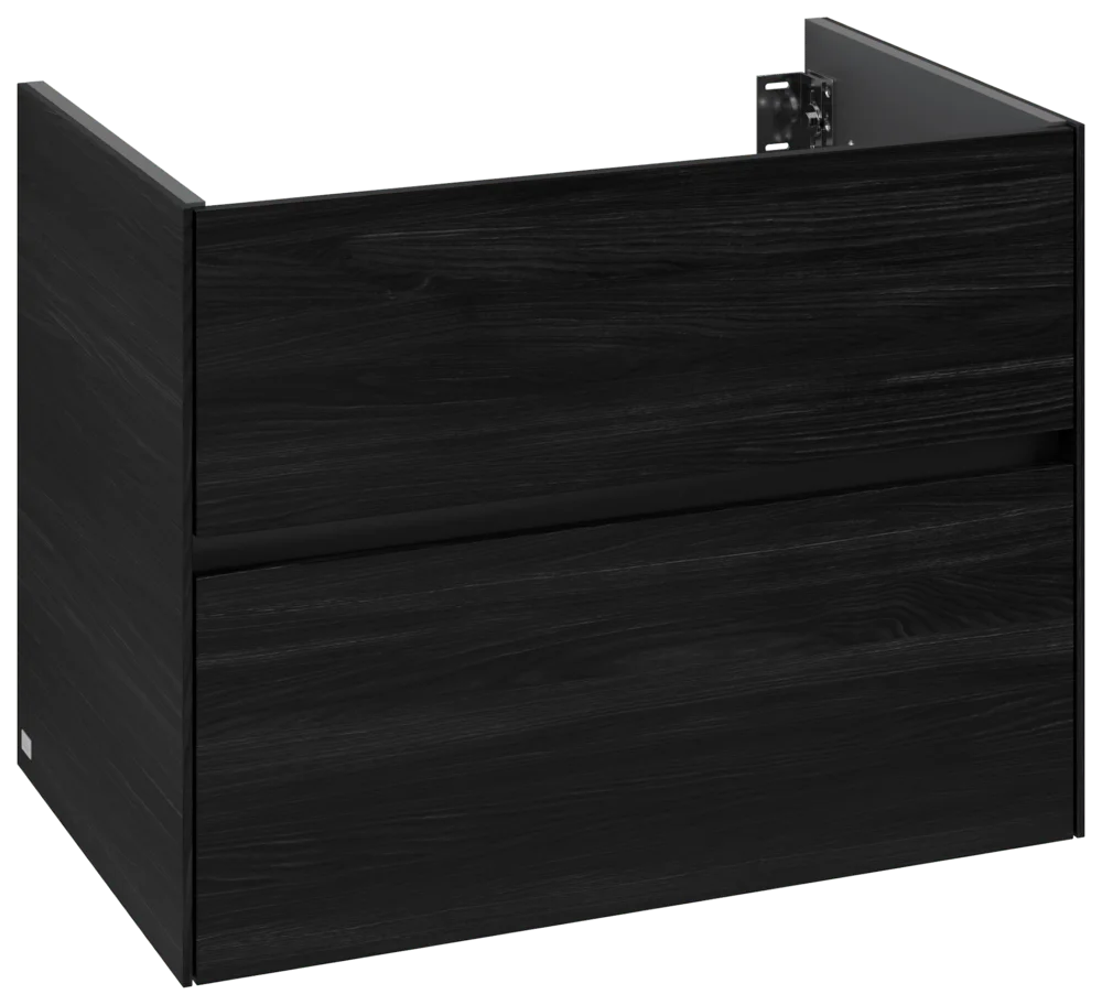 Villeroy & Boch Waschbeckenunterschrank Collaro C138B0, eckig, Black Oak, 796x603x498 mm, mit Beleuchtung und SoftClosing, 2 Auszüge Villeroy & Boch Waschbeckenunterschrank Collaro C138B0, eckig, Black Oak, 796x603x498 mm, mit Beleuchtung und SoftClosing, 2 Auszüge