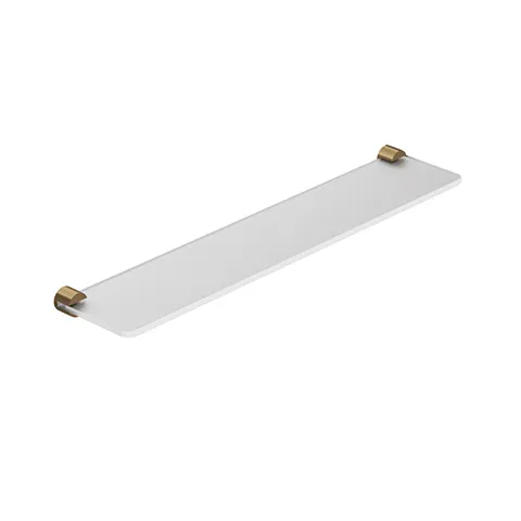 Kludi-VELA R Glasablage Brushed Bronze - Wandmontage mit Schrauben und Dübel - Artikelnummer 58973N1 Kludi-VELA R Glasablage Brushed Bronze - Wandmontage mit Schrauben und Dübel - Artikelnummer 58973N1