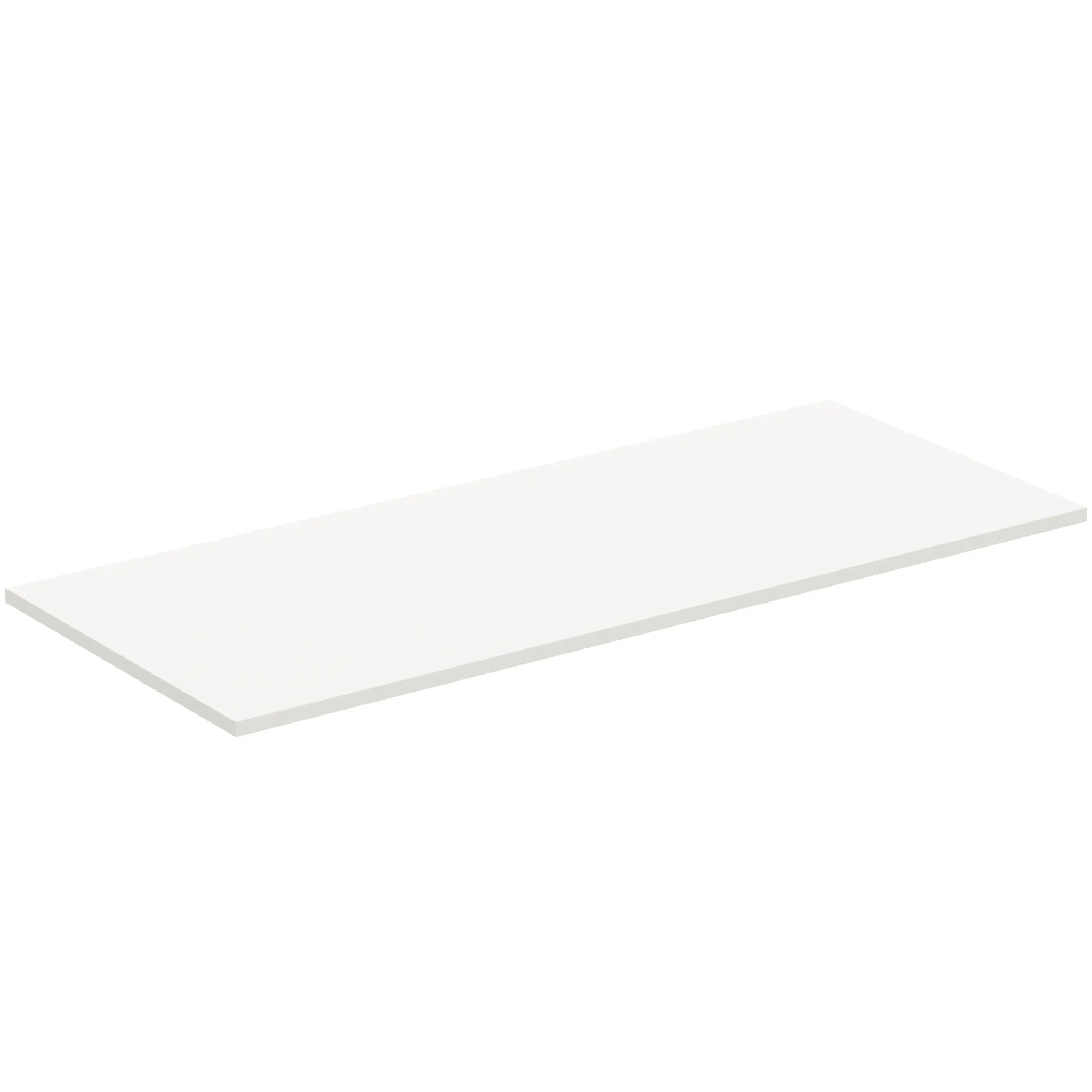 Waschtischplatte i.life B ohne Ausschnitt 1204x506x18mm Weiß matt