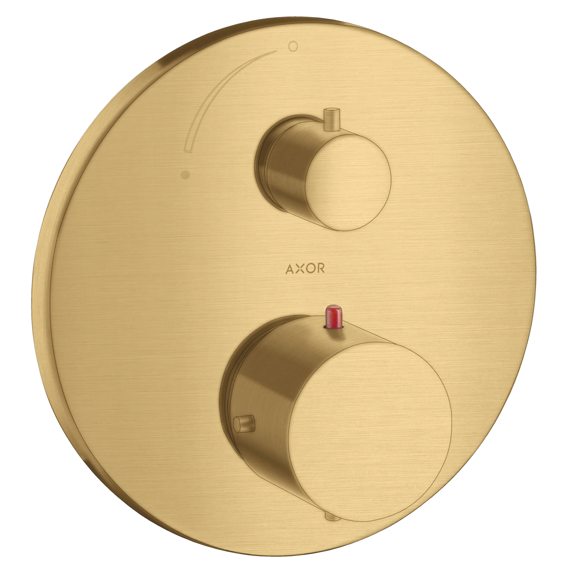 Hansgrohe AXOR Starck Thermostat Unterputz mit Absperrventil, Brushed Gold Optic