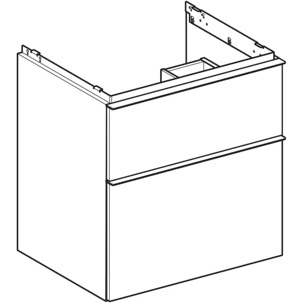 Geberit Waschtischunterschrank „iCon“ lava / lackiert matt Geberit Waschtischunterschrank „iCon“ lava / lackiert matt