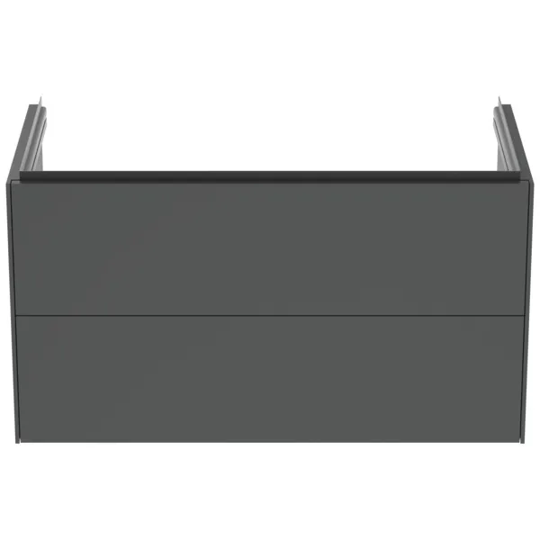 Ideal Standard Conca Möbelwaschtischunterschrank Anthrazit matt 1000x505x550 mm 2 Auszüge Push-Open mit Softclose-Einzug wandhängend
