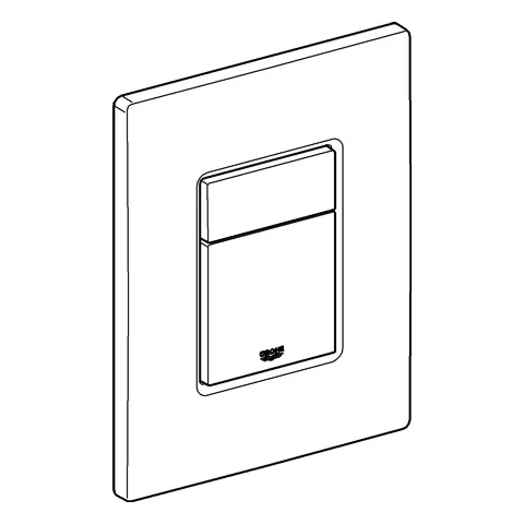 GROHE Abdeckplatte 42371 mit Drucktaste chrom GROHE Abdeckplatte 42371 mit Drucktaste chrom